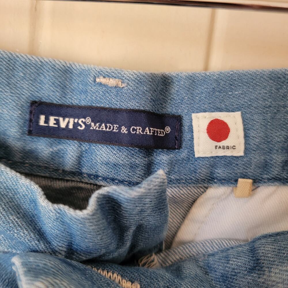 LEVI'S Made & Crafted Japanese High Wasted Mom Trouser Jean Shorts Sz 33 NWT - Picture 6 of 12